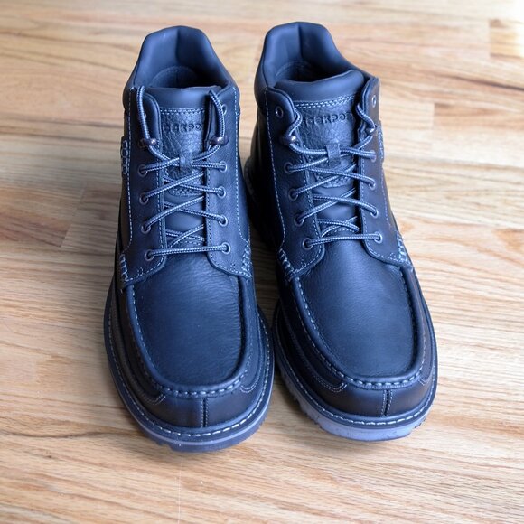 Rockport NEW Waterproof Adiprene Slip-Resistant GB MOC Black Boot 9.5M A13045 - Picture 2 of 11